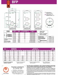 Boiler cu flansa 2000 litri (BFP-2000)