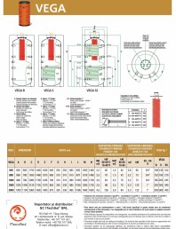 Rezervor combinat 500 litri, cu serpentina pentru producere apa calda menajera igienica