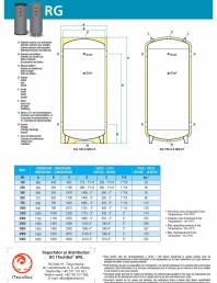Rezervor de acumulare apa rece/racita (puffer) 100 litri, pentru instalatii de climatizare
