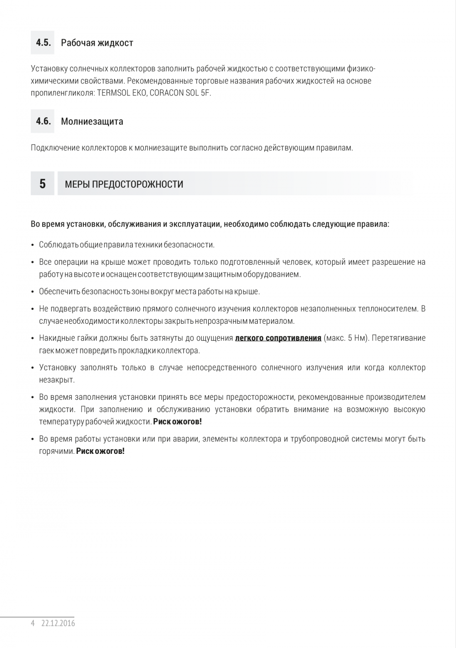 Pagina 8-Ghid de instalare pentru colectoare solare plane ITECHSOL Instructiuni montaj, utilizare Engleza...