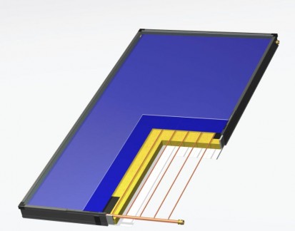 Constructia panoului solar Hewalex KS2600F TLP AC Panou solar plan (colector) 