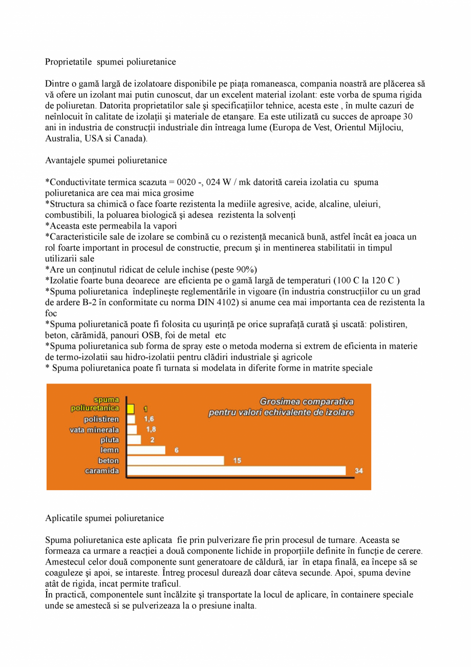 Pagina 1 - Termoizolatii si hidroizolatii cu spuma poliuretanica PROMAX Fisa tehnica Romana...