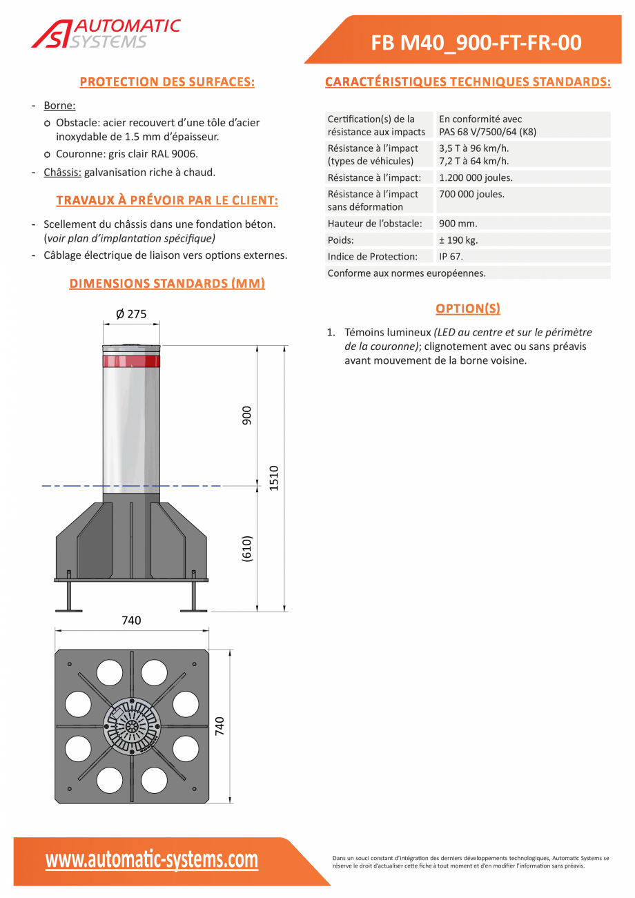 Pagina 2 - Specificatii tehnice - Bolarzi Automatic Systems FB M40_900/1200 Fisa tehnica Franceza...