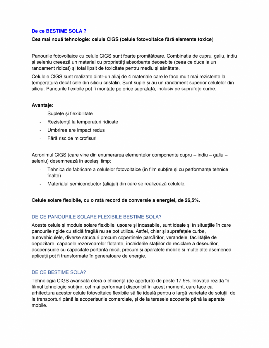Pagina 1 - De ce BESTIME SOLA BESTIME Catalog, brosura Romana De ce BESTIME SOLA ?
Cea mai nouă...
