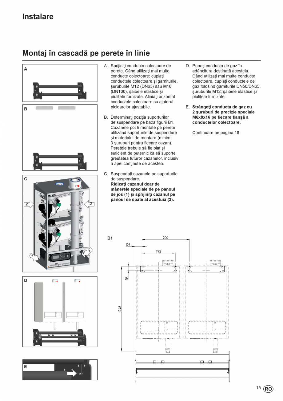 Pagina 15-Manual de Instalare - Centrala in condensare pe gaz ELCO THISION® L ECO Instructiuni montaj,...