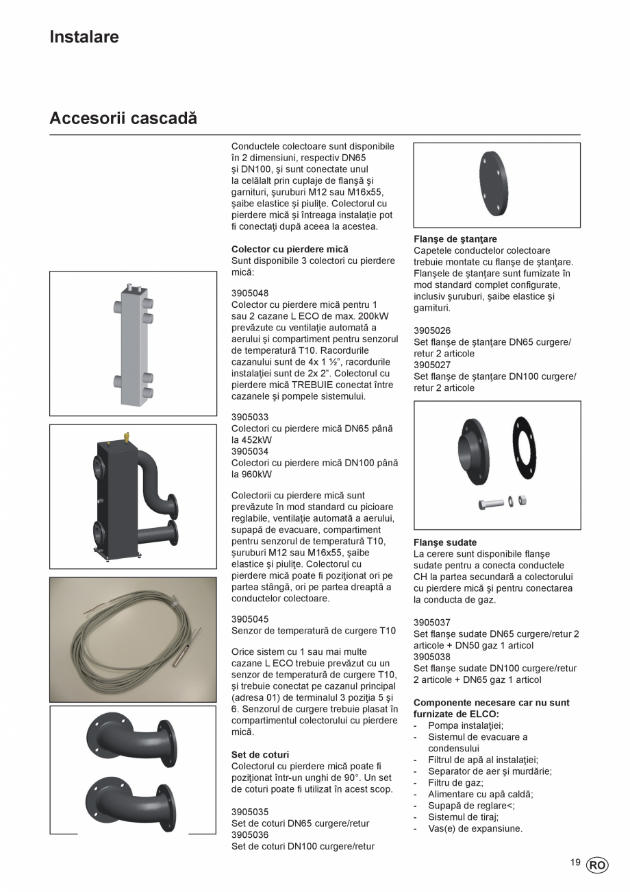 Pagina 19-Manual de Instalare - Centrala in condensare pe gaz ELCO THISION® L ECO Instructiuni montaj,...