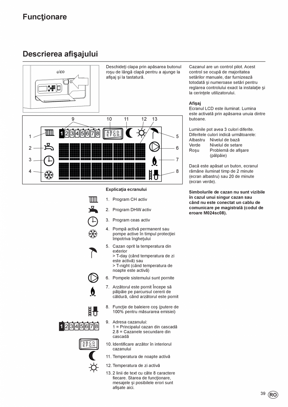Pagina 39-Manual de Instalare - Centrala in condensare pe gaz ELCO THISION® L ECO Instructiuni montaj,...