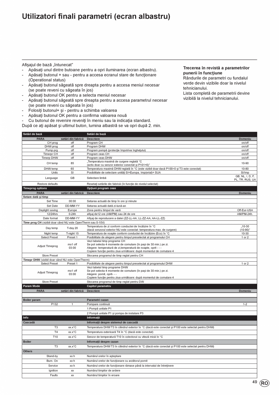Pagina 49-Manual de Instalare - Centrala in condensare pe gaz ELCO THISION® L ECO Instructiuni montaj,...