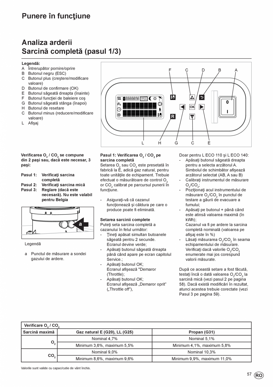 Pagina 57-Manual de Instalare - Centrala in condensare pe gaz ELCO THISION® L ECO Instructiuni montaj,...
