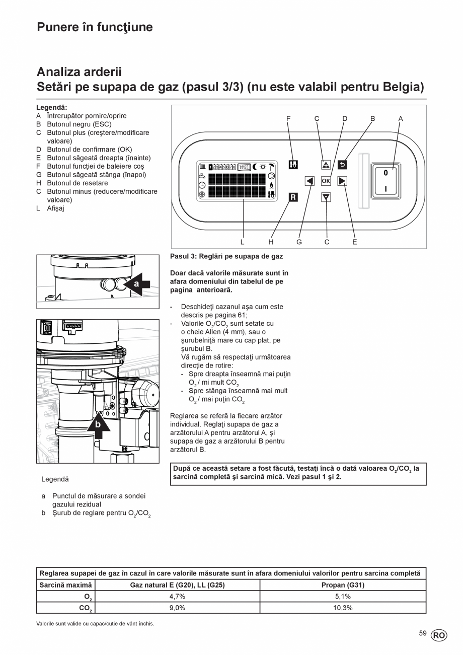 Pagina 59-Manual de Instalare - Centrala in condensare pe gaz ELCO THISION® L ECO Instructiuni montaj,...
