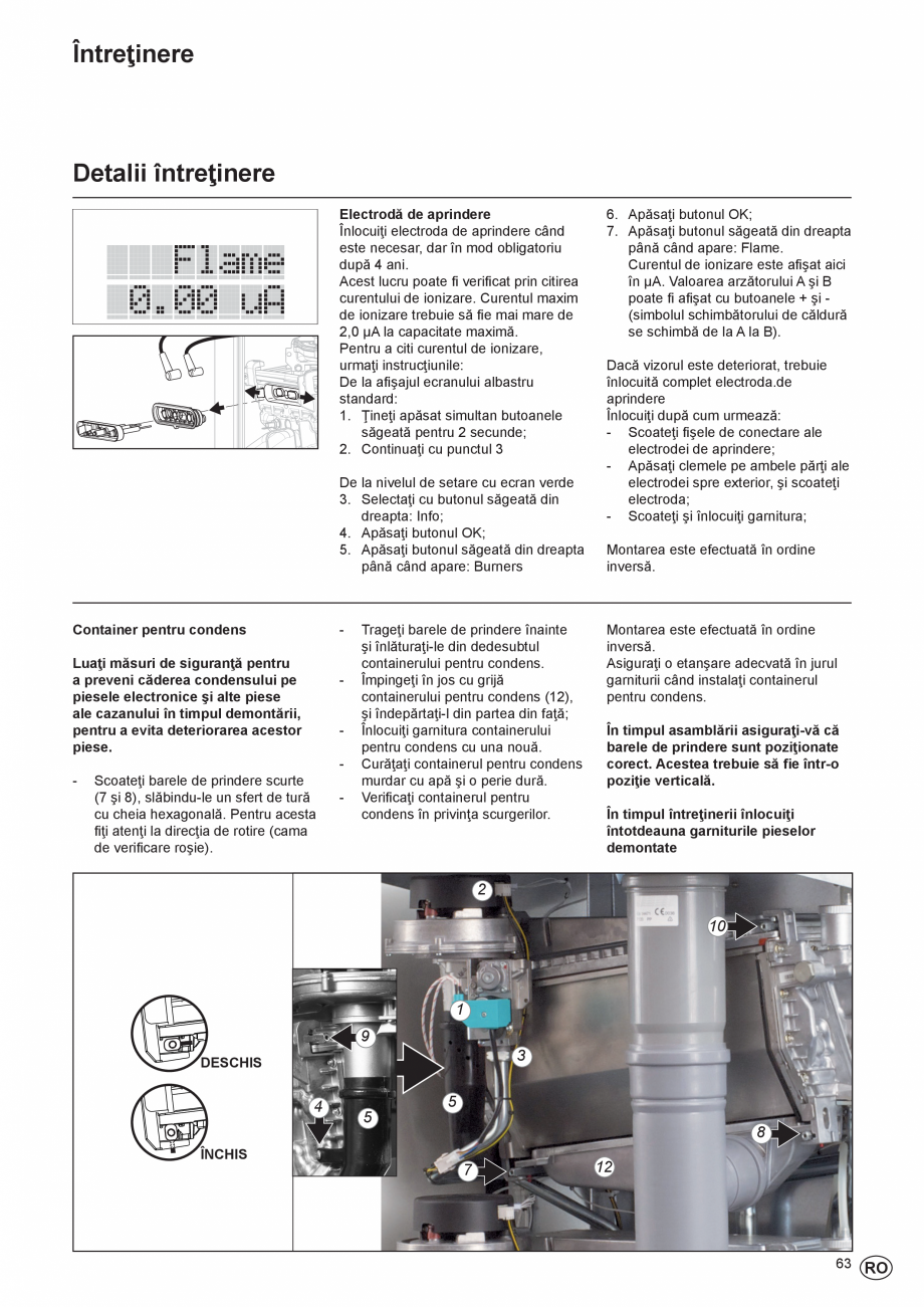 Pagina 63-Manual de Instalare - Centrala in condensare pe gaz ELCO THISION® L ECO Instructiuni montaj,...