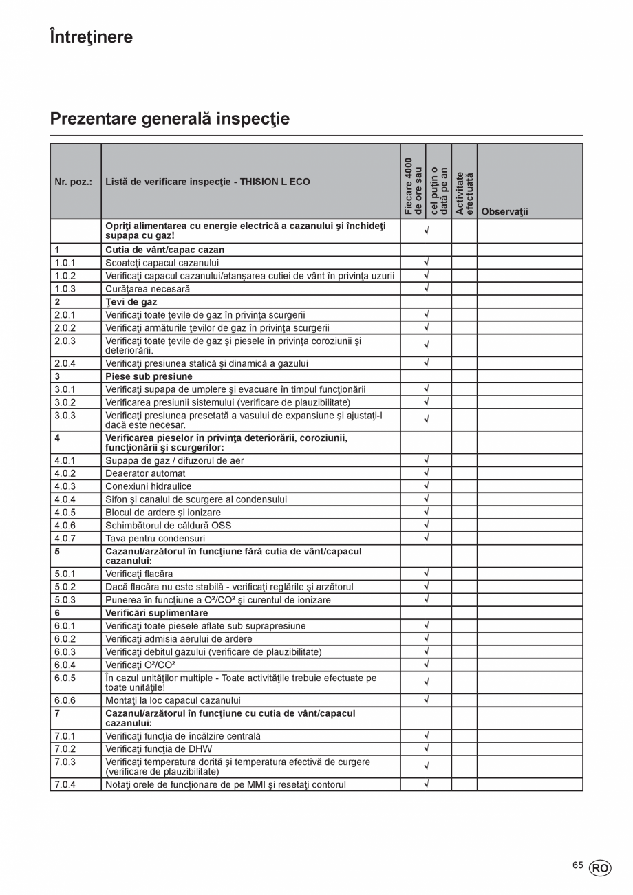 Pagina 65-Manual de Instalare - Centrala in condensare pe gaz ELCO THISION® L ECO Instructiuni montaj,...