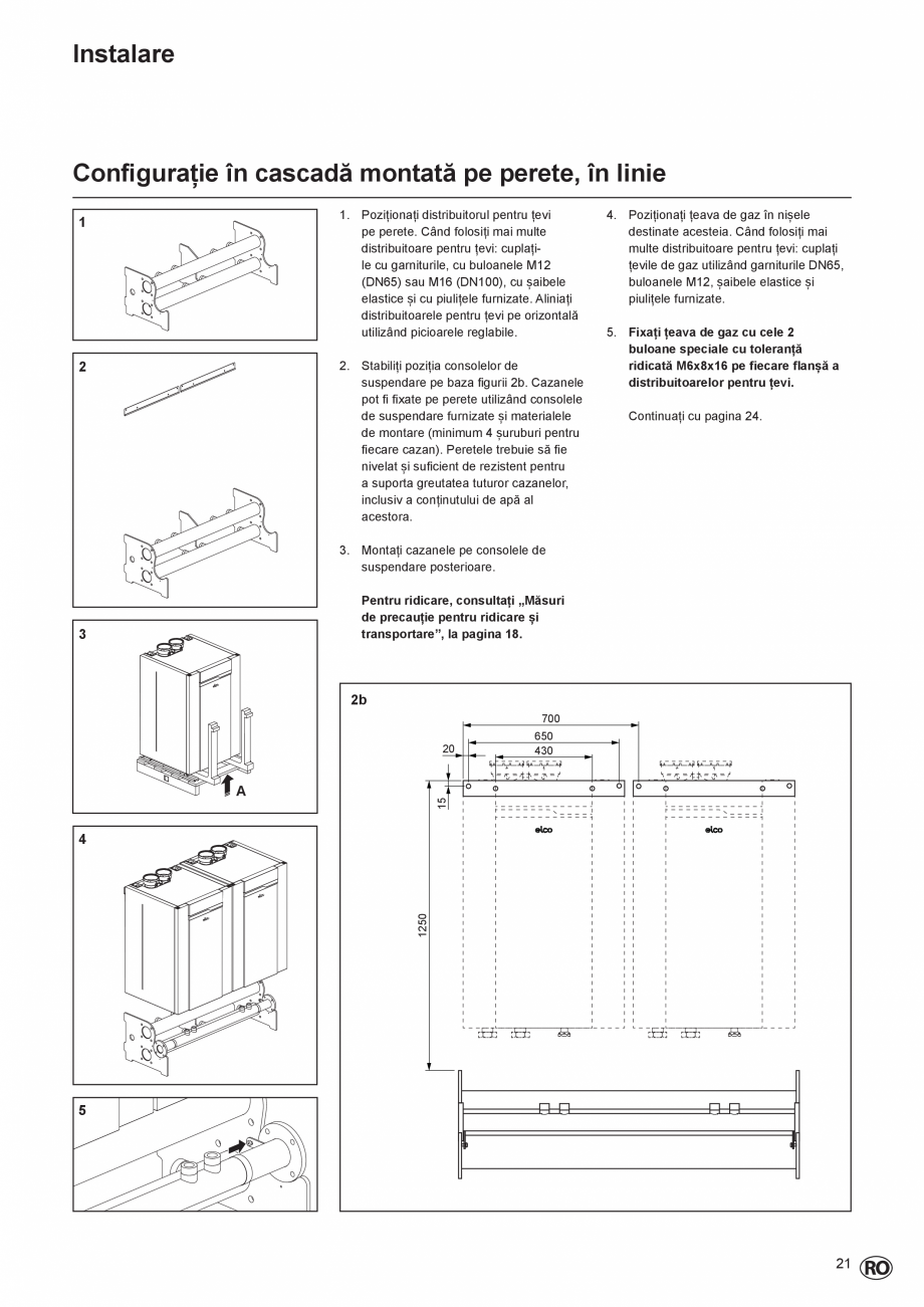 Pagina 21-Manual de Instalare  - Cazan mural  ELCO THISION® L PLUS Instructiuni montaj, utilizare Engleza ...