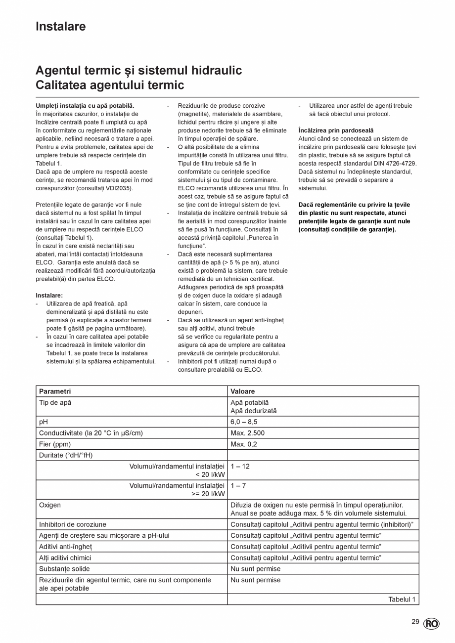 Pagina 29-Manual de Instalare  - Cazan mural  ELCO THISION® L PLUS Instructiuni montaj, utilizare Engleza ...