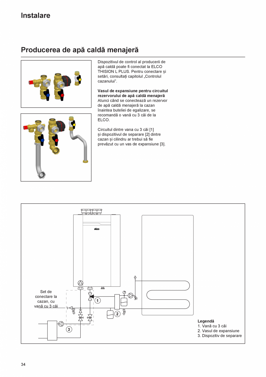 Pagina 34-Manual de Instalare  - Cazan mural  ELCO THISION® L PLUS Instructiuni montaj, utilizare Engleza ...