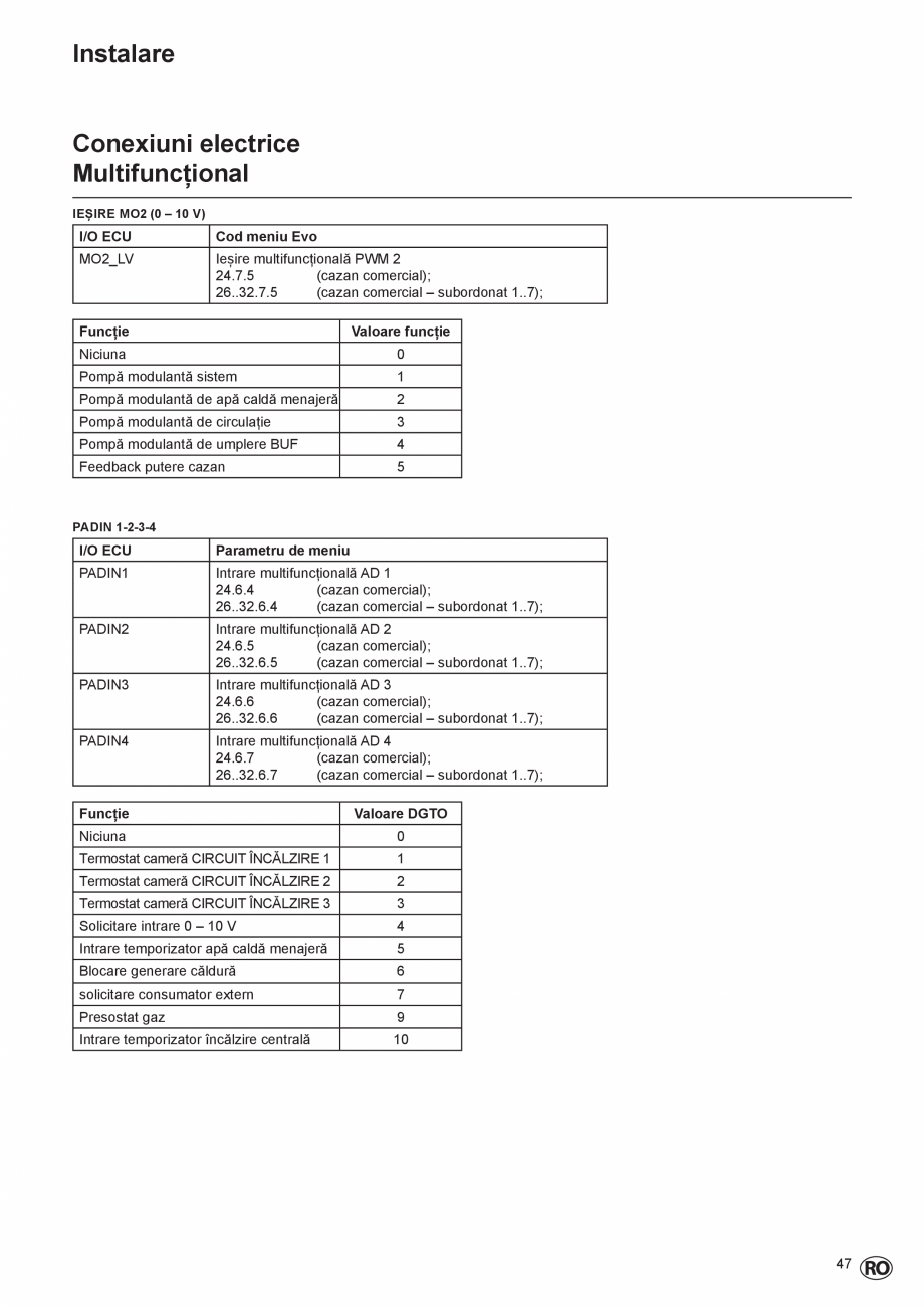 Pagina 47-Manual de Instalare  - Cazan mural  ELCO THISION® L PLUS Instructiuni montaj, utilizare Engleza ...
