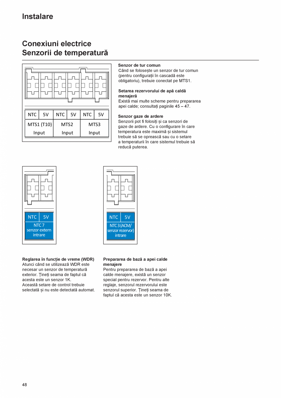 Pagina 48-Manual de Instalare  - Cazan mural  ELCO THISION® L PLUS Instructiuni montaj, utilizare Engleza ...