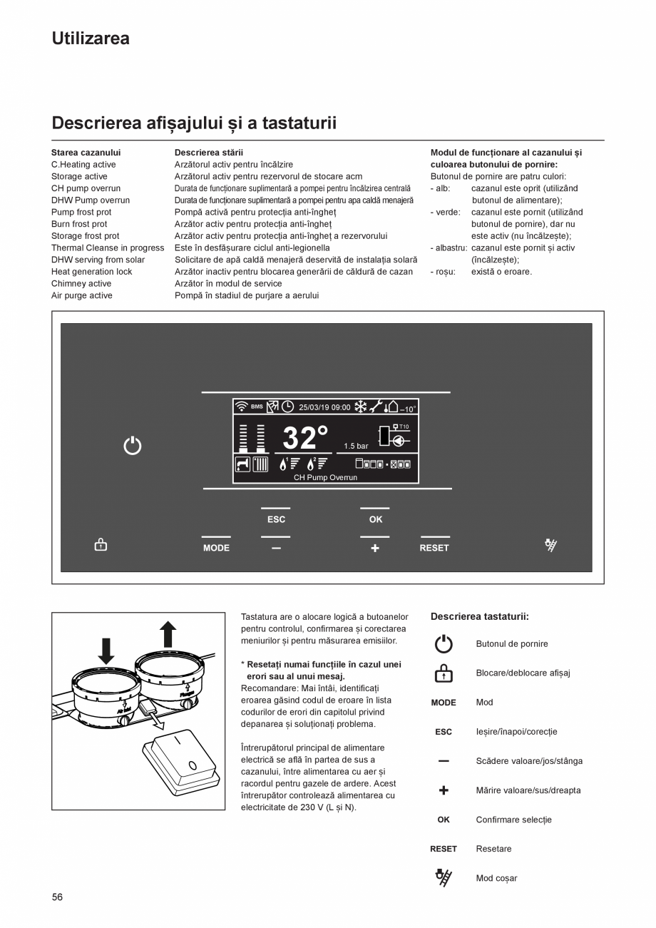 Pagina 56-Manual de Instalare  - Cazan mural  ELCO THISION® L PLUS Instructiuni montaj, utilizare Engleza ...
