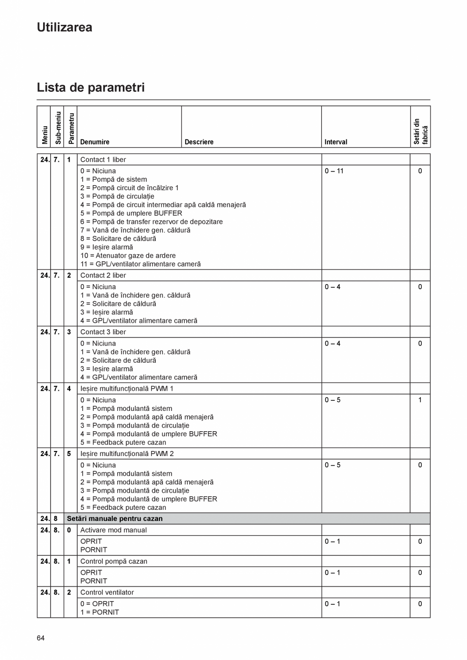 Pagina 64-Manual de Instalare  - Cazan mural  ELCO THISION® L PLUS Instructiuni montaj, utilizare Engleza ...