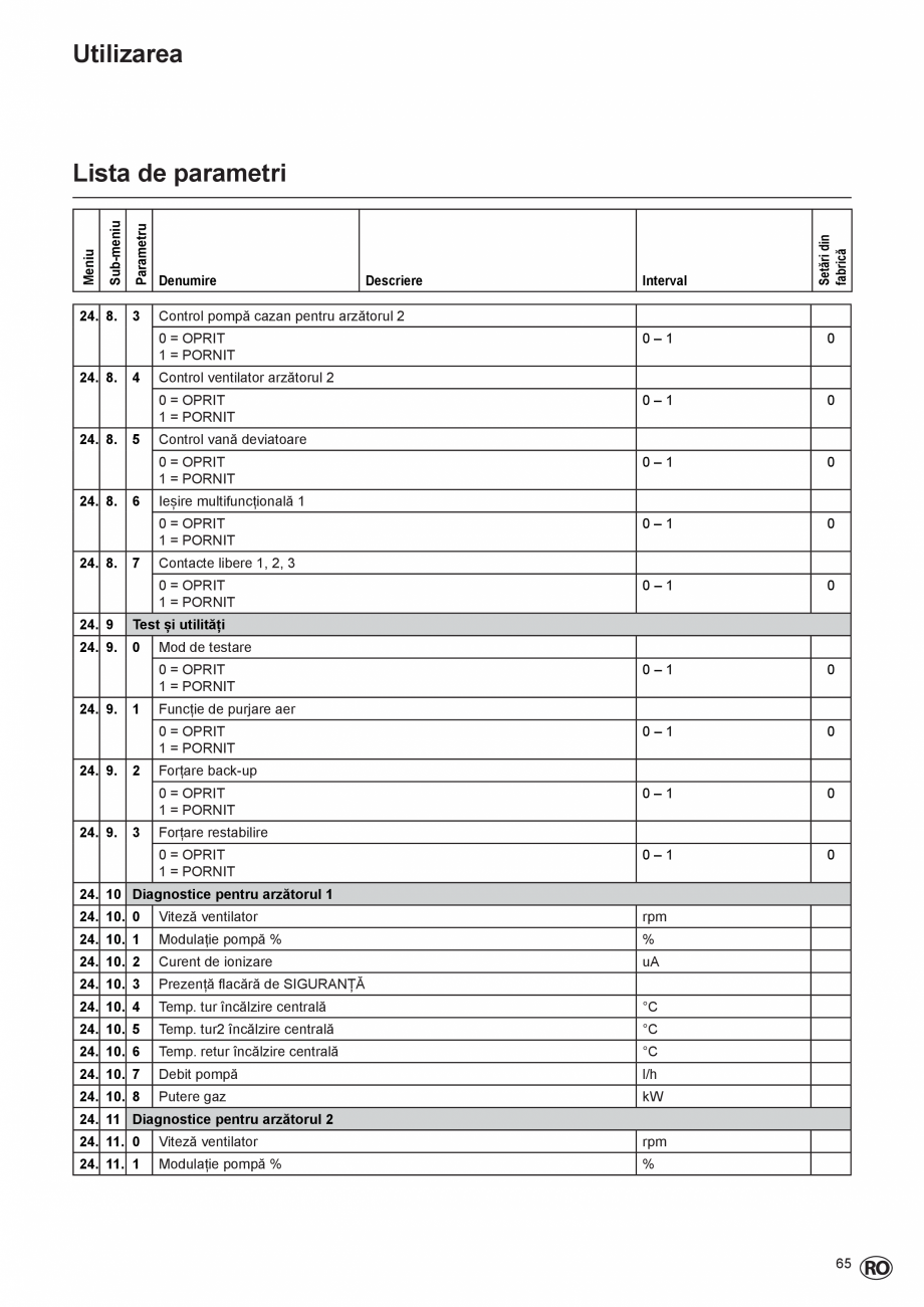 Pagina 65-Manual de Instalare  - Cazan mural  ELCO THISION® L PLUS Instructiuni montaj, utilizare Engleza ...
