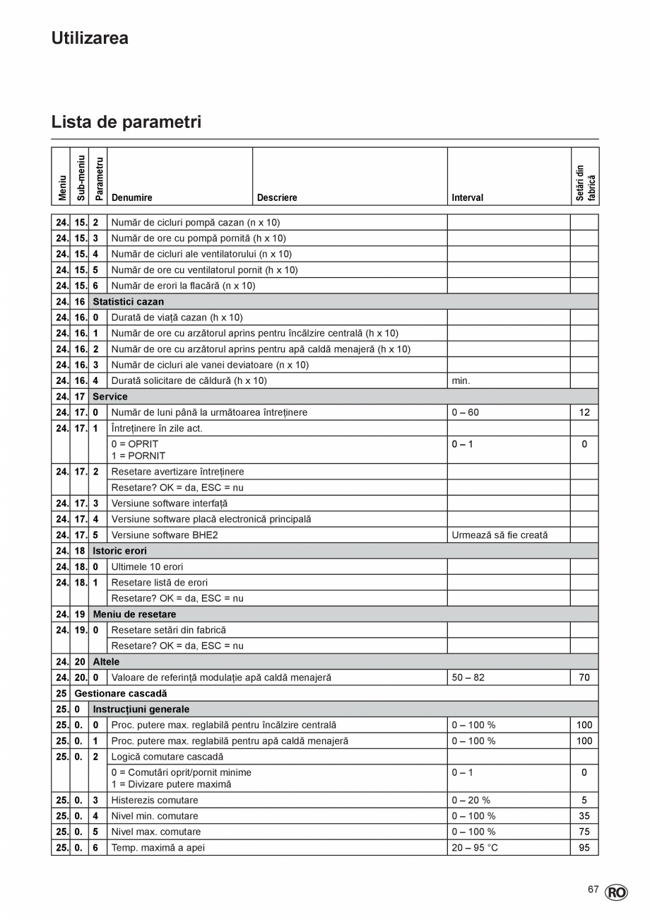 Pagina 67-Manual de Instalare  - Cazan mural  ELCO THISION® L PLUS Instructiuni montaj, utilizare Engleza ...