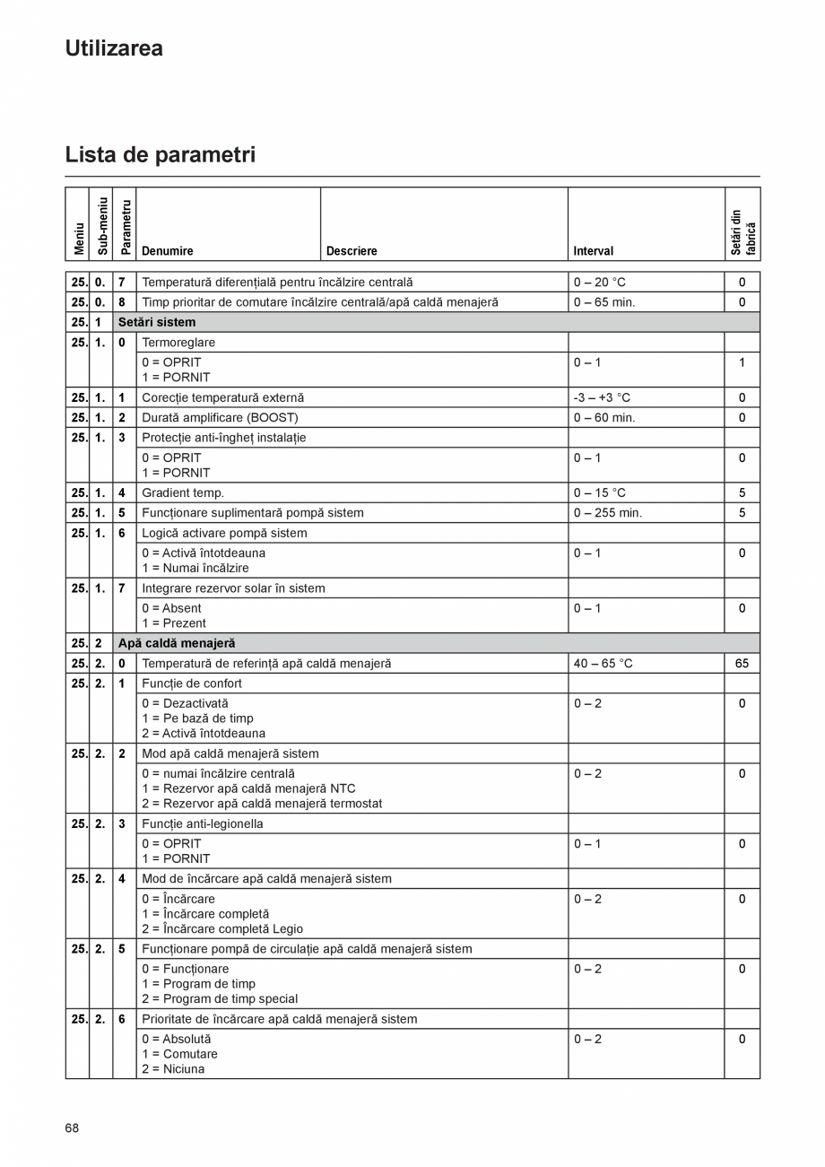 Pagina 68-Manual de Instalare  - Cazan mural  ELCO THISION® L PLUS Instructiuni montaj, utilizare Engleza ...