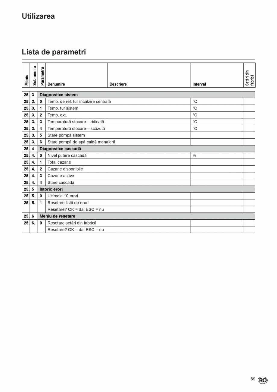 Pagina 69-Manual de Instalare  - Cazan mural  ELCO THISION® L PLUS Instructiuni montaj, utilizare Engleza ...