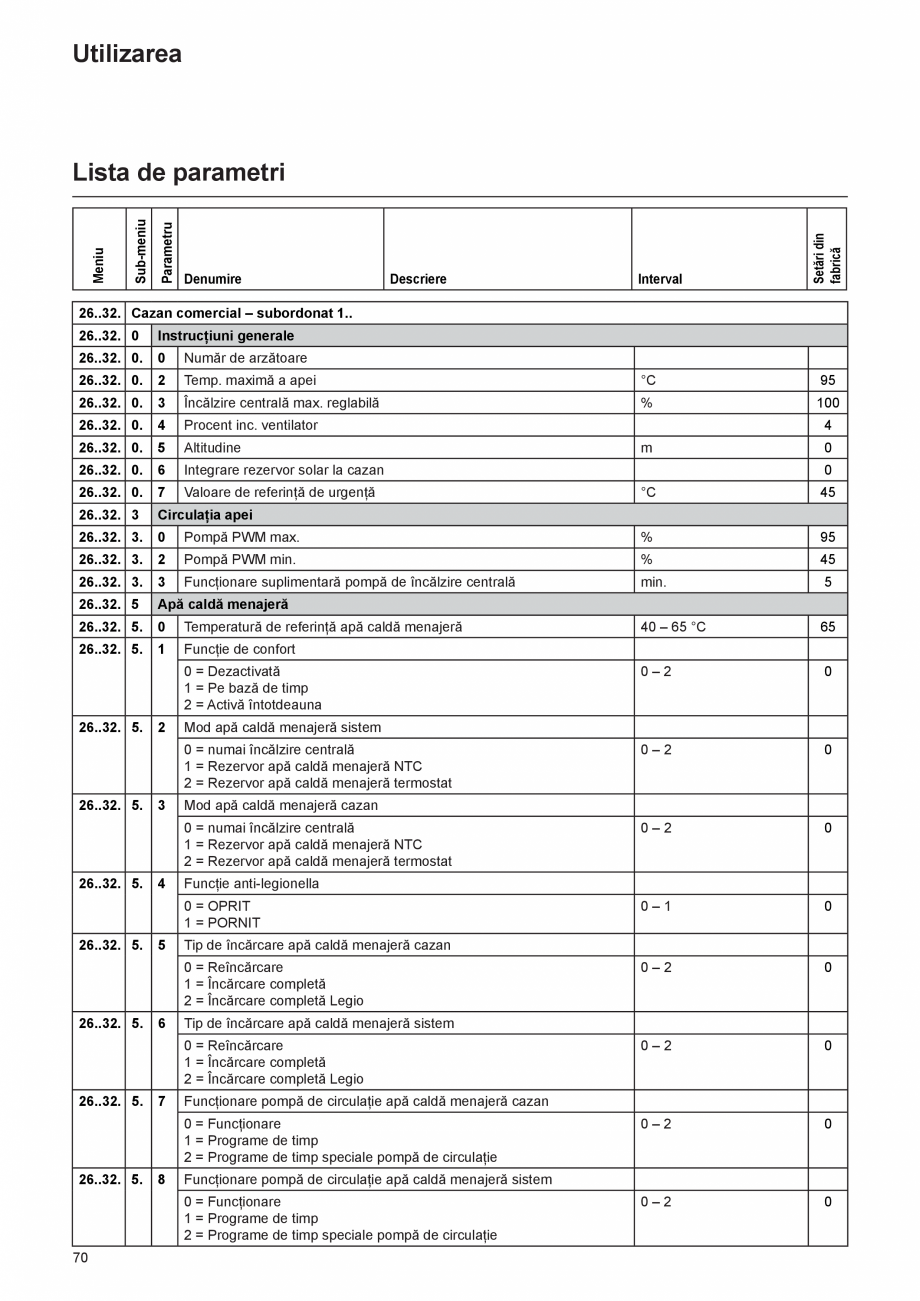 Pagina 70-Manual de Instalare  - Cazan mural  ELCO THISION® L PLUS Instructiuni montaj, utilizare Engleza ...