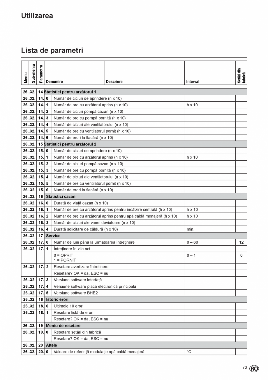 Pagina 73-Manual de Instalare  - Cazan mural  ELCO THISION® L PLUS Instructiuni montaj, utilizare Engleza ...