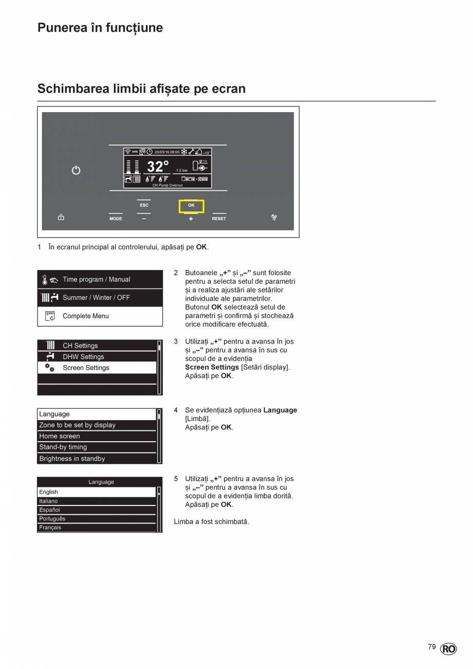 Pagina 79-Manual de Instalare  - Cazan mural  ELCO THISION® L PLUS Instructiuni montaj, utilizare Engleza ...