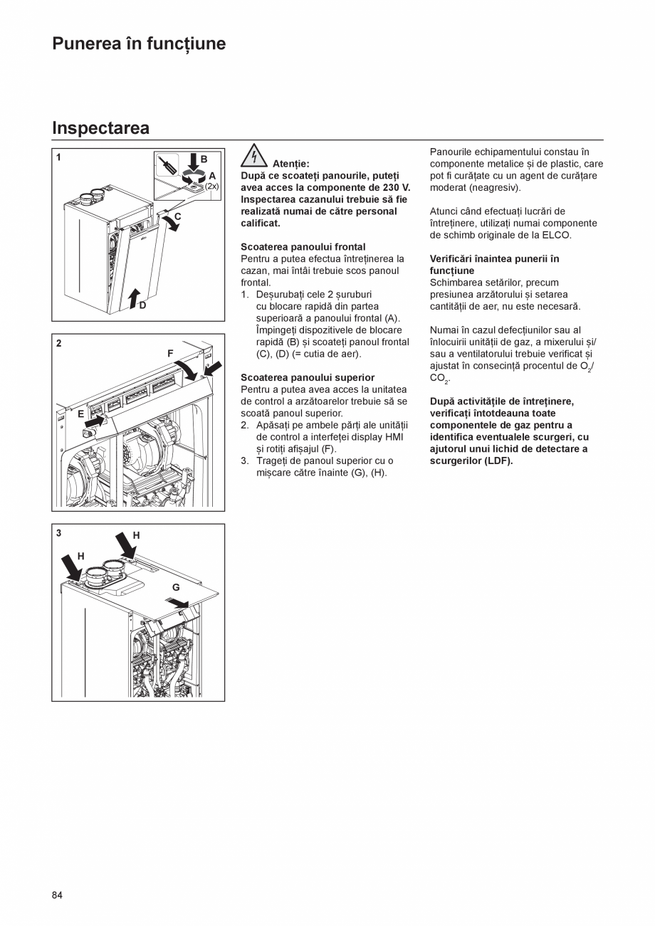Pagina 84-Manual de Instalare  - Cazan mural  ELCO THISION® L PLUS Instructiuni montaj, utilizare Engleza ...