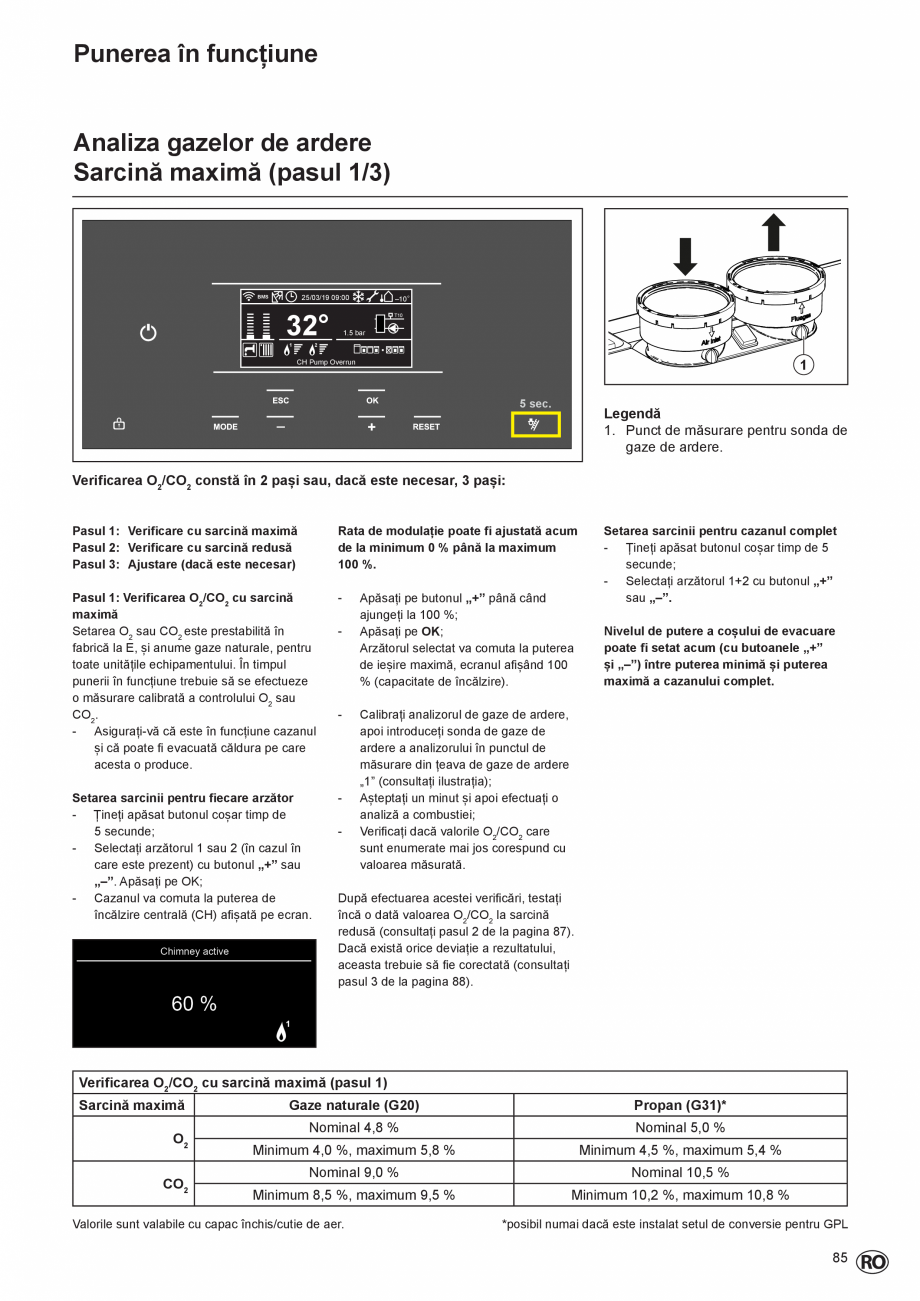 Pagina 85-Manual de Instalare  - Cazan mural  ELCO THISION® L PLUS Instructiuni montaj, utilizare Engleza ...