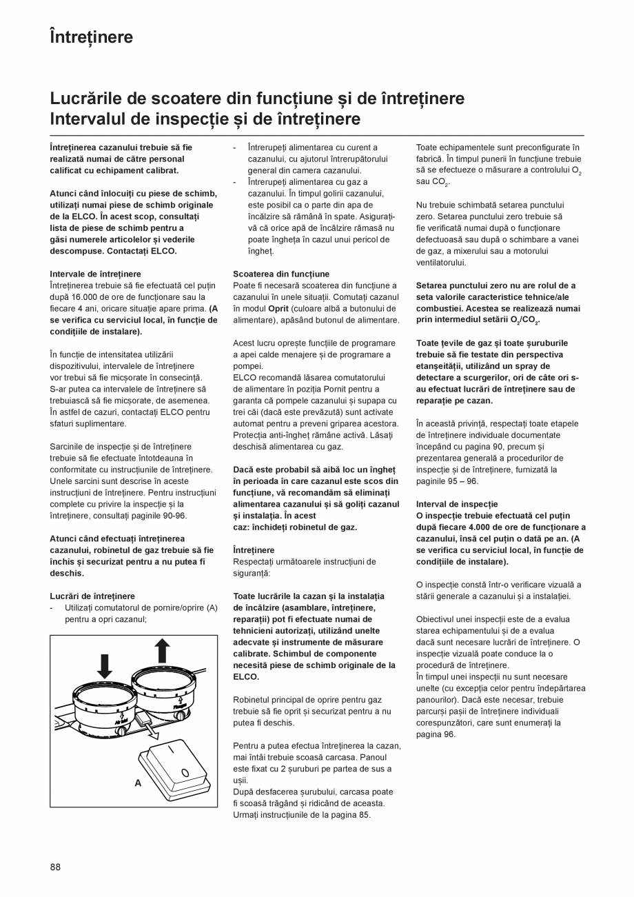 Pagina 88-Manual de Instalare  - Cazan mural  ELCO THISION® L PLUS Instructiuni montaj, utilizare Engleza ...