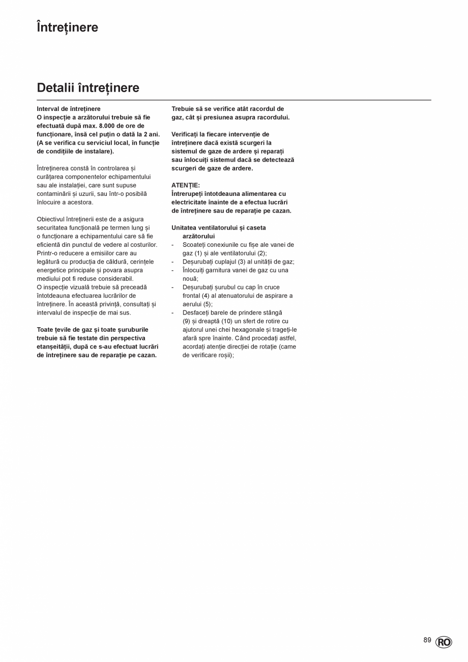 Pagina 89-Manual de Instalare  - Cazan mural  ELCO THISION® L PLUS Instructiuni montaj, utilizare Engleza ...