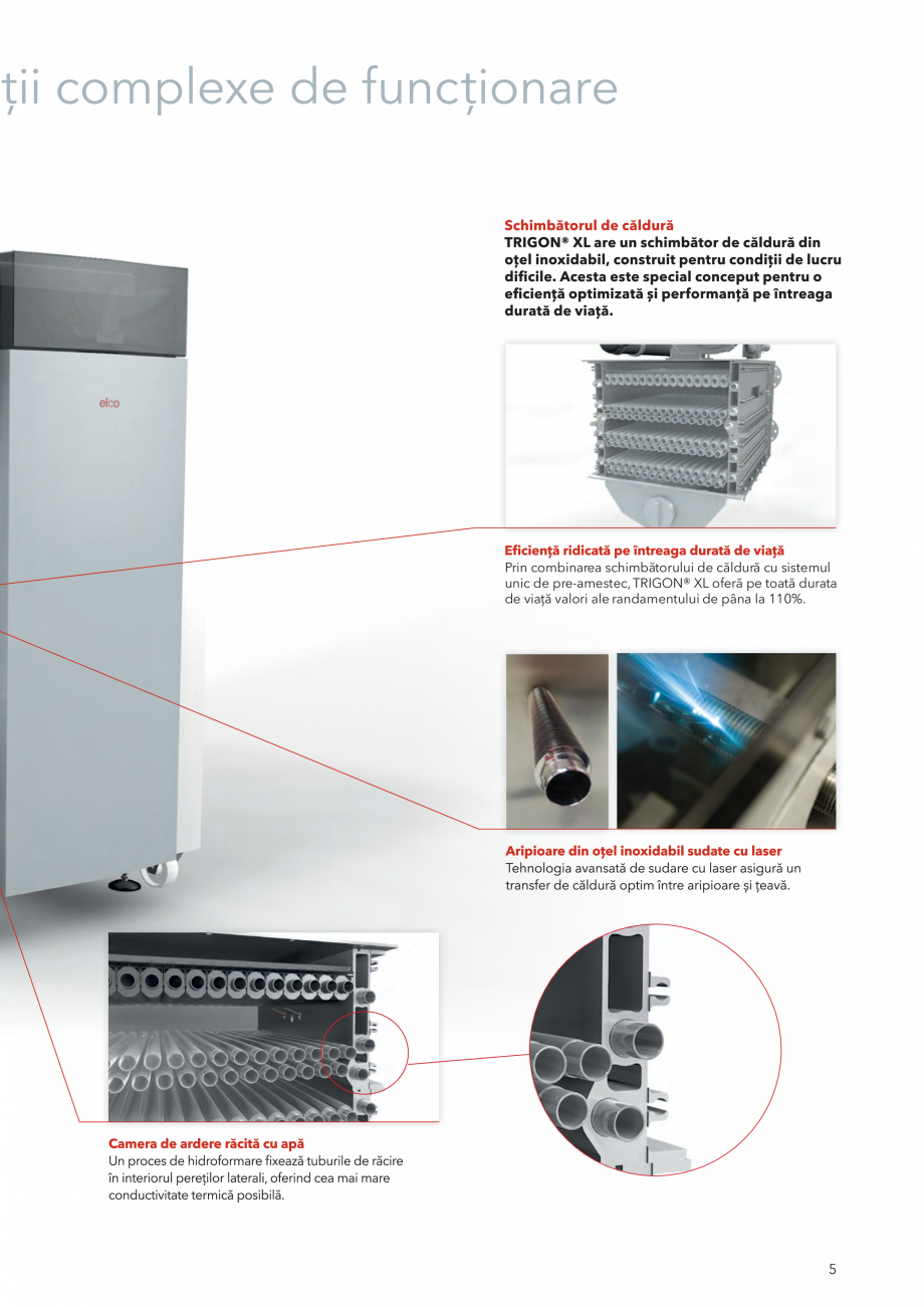Pagina 5-Cazan pe gaz in condensare ELCO TRIGON® XL Fisa tehnica Romana 