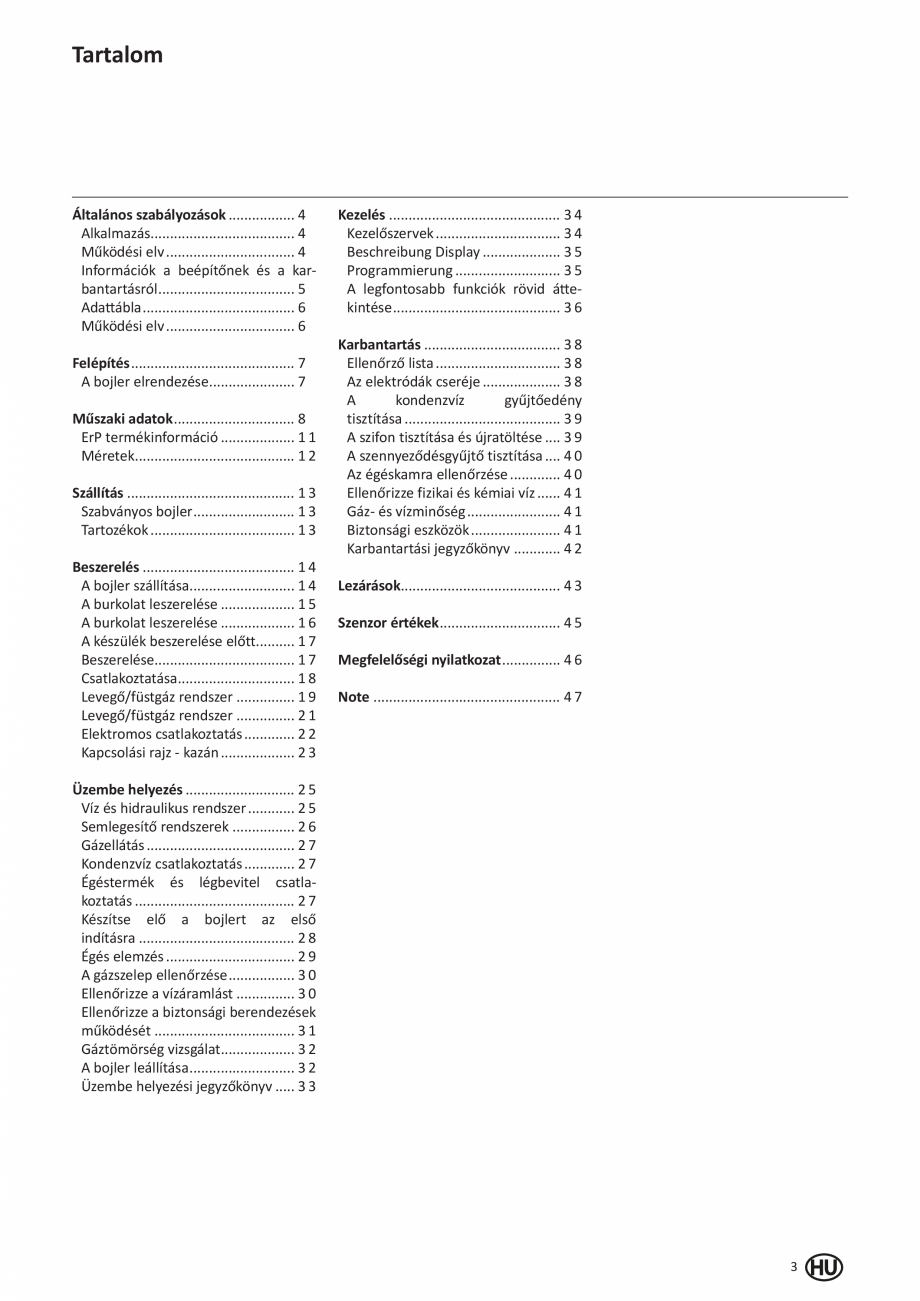 Pagina 101-Manual de Instalare - Cazan pe gaz in condensare ELCO TRIGON® XL Instructiuni montaj, utilizare ...