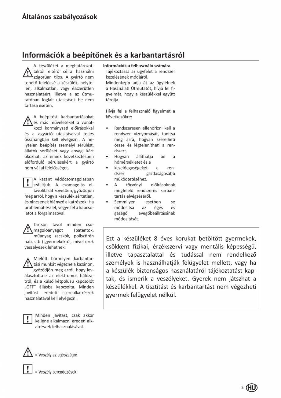 Pagina 103-Manual de Instalare - Cazan pe gaz in condensare ELCO TRIGON® XL Instructiuni montaj, utilizare ...