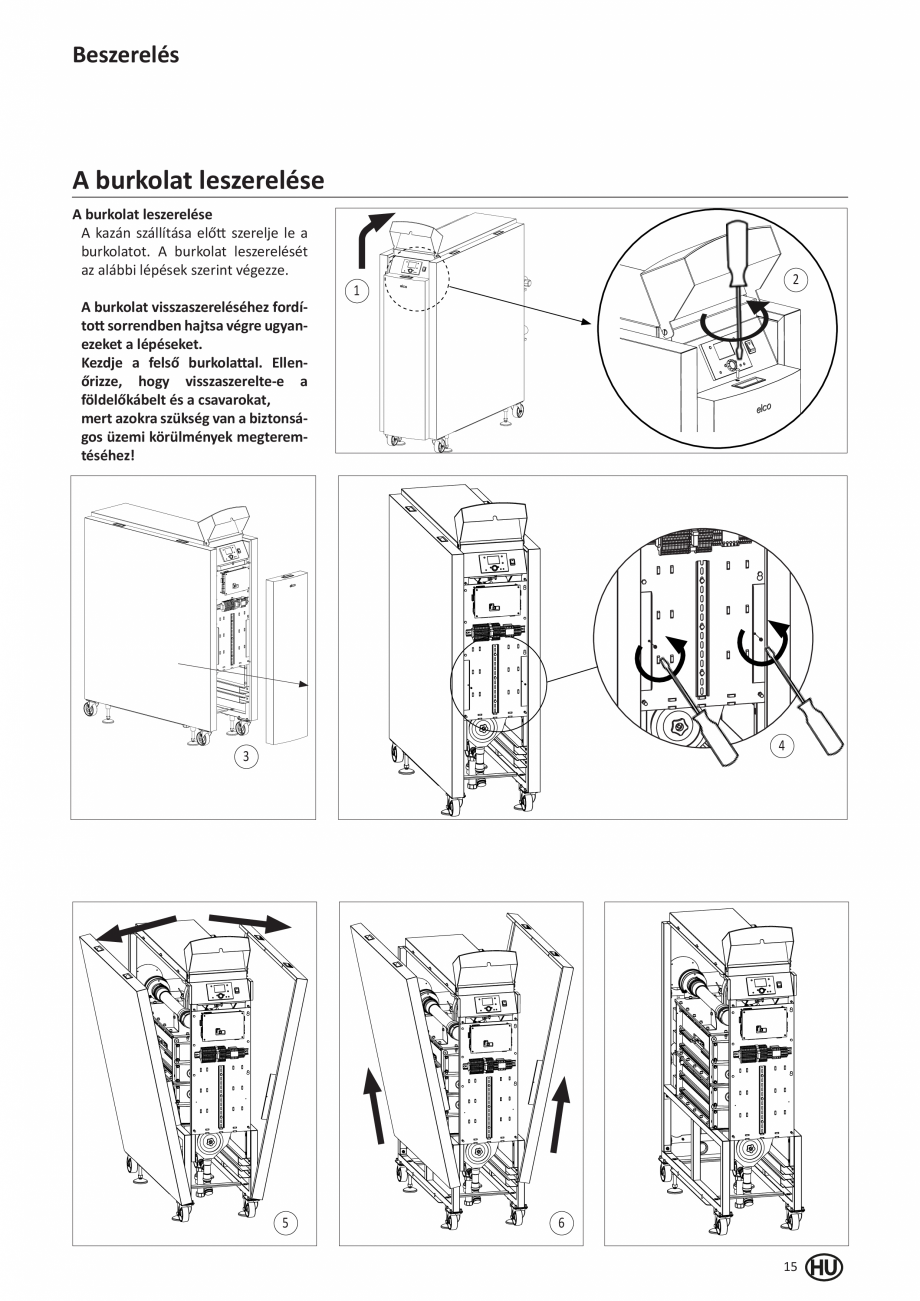 Pagina 113-Manual de Instalare - Cazan pe gaz in condensare ELCO TRIGON® XL Instructiuni montaj, utilizare ...