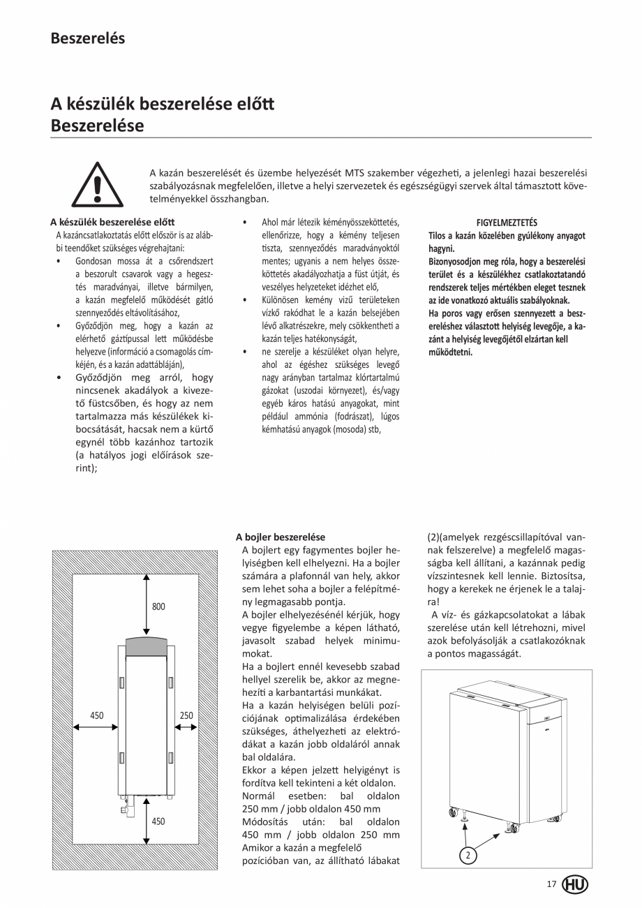 Pagina 115-Manual de Instalare - Cazan pe gaz in condensare ELCO TRIGON® XL Instructiuni montaj, utilizare ...