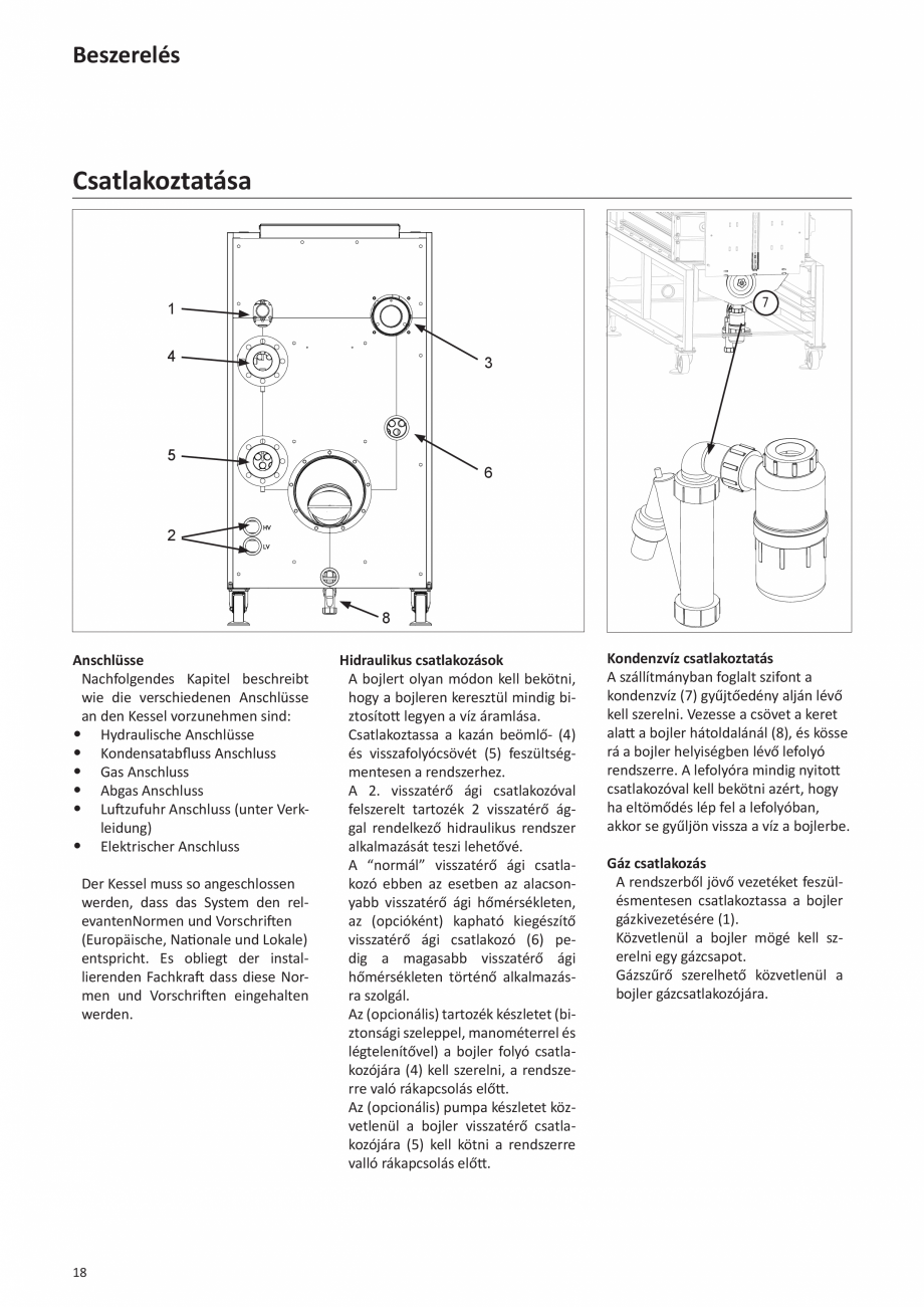 Pagina 116-Manual de Instalare - Cazan pe gaz in condensare ELCO TRIGON® XL Instructiuni montaj, utilizare ...