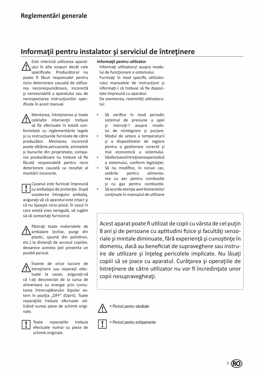 Pagina 199-Manual de Instalare - Cazan pe gaz in condensare ELCO TRIGON® XL Instructiuni montaj, utilizare ...