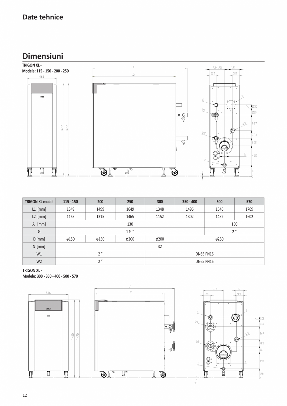 Pagina 206-Manual de Instalare - Cazan pe gaz in condensare ELCO TRIGON® XL Instructiuni montaj, utilizare ...