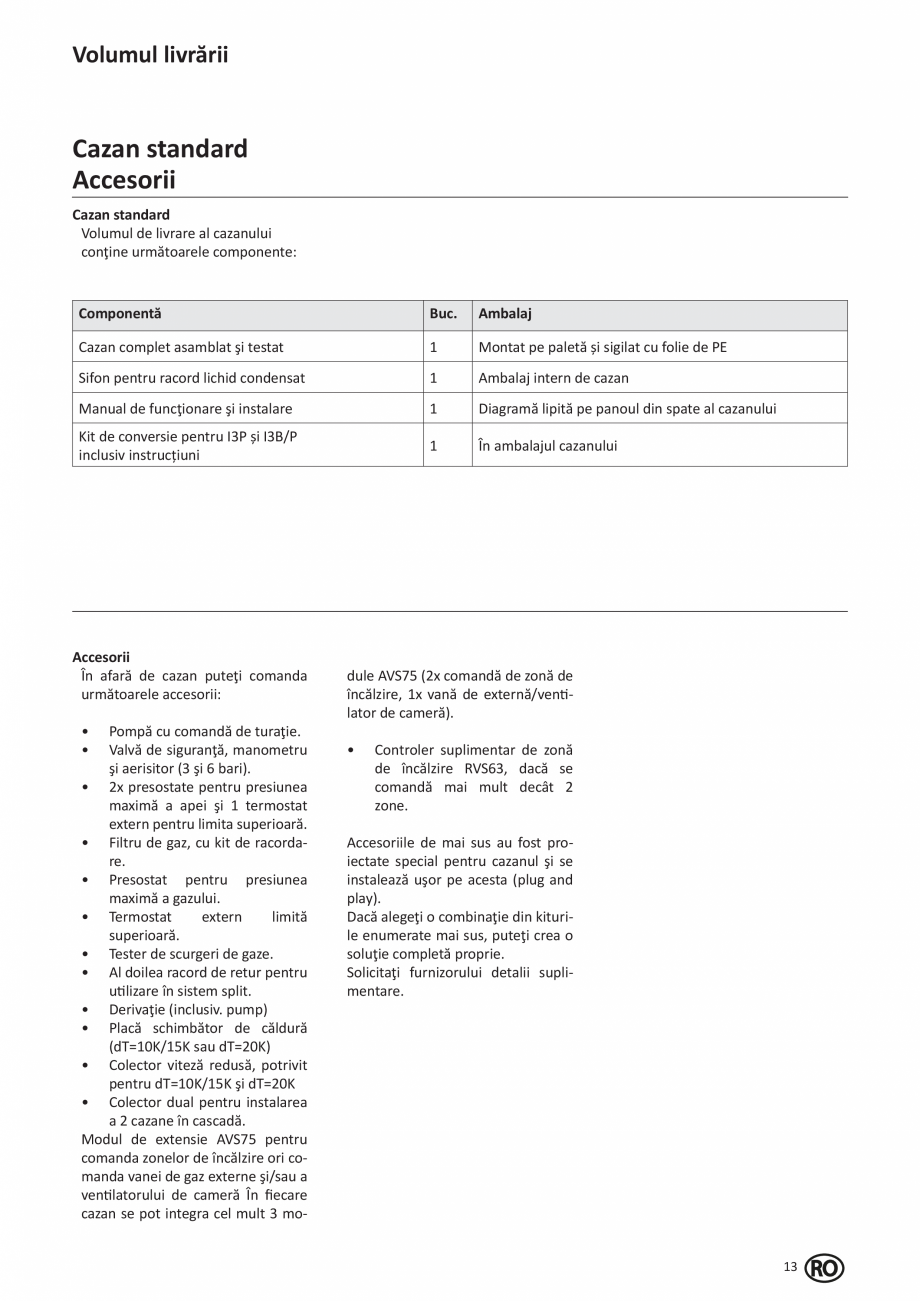 Pagina 207-Manual de Instalare - Cazan pe gaz in condensare ELCO TRIGON® XL Instructiuni montaj, utilizare ...