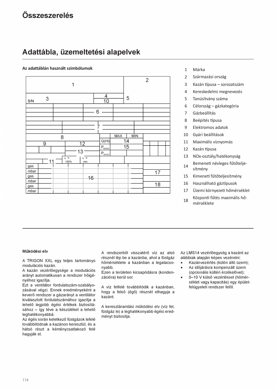 Pagina 116-Manual de instalare si utilizare - Cazan in condensare cu functionare pe gaz ELCO TRIGON® XXL...