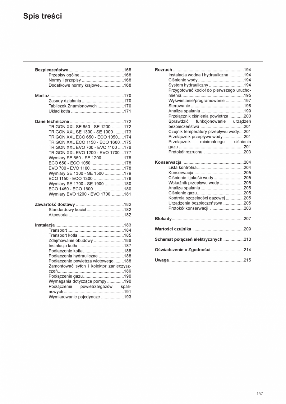Pagina 167-Manual de instalare si utilizare - Cazan in condensare cu functionare pe gaz ELCO TRIGON® XXL...