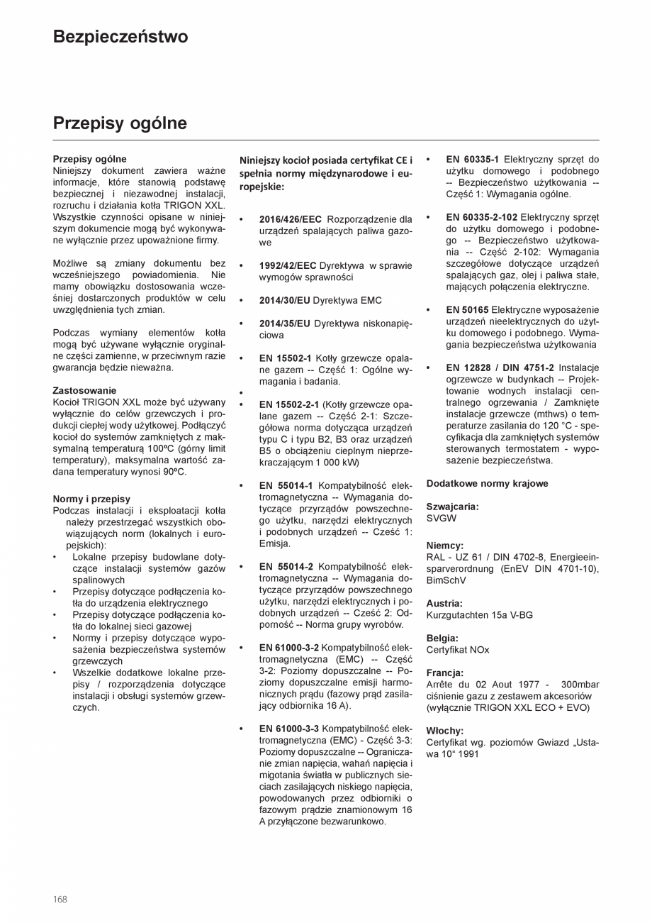 Pagina 168-Manual de instalare si utilizare - Cazan in condensare cu functionare pe gaz ELCO TRIGON® XXL...