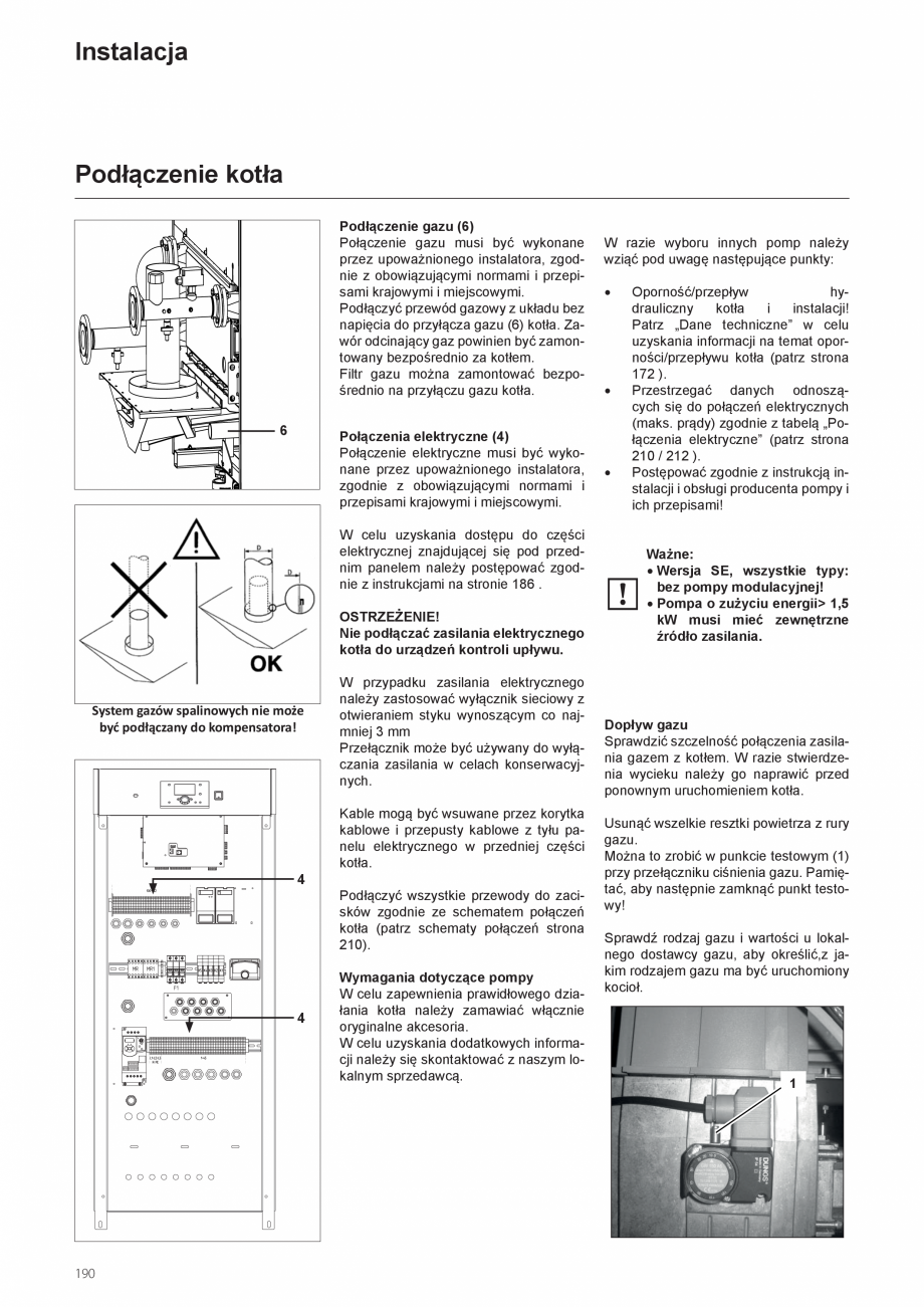 Pagina 190-Manual de instalare si utilizare - Cazan in condensare cu functionare pe gaz ELCO TRIGON® XXL...