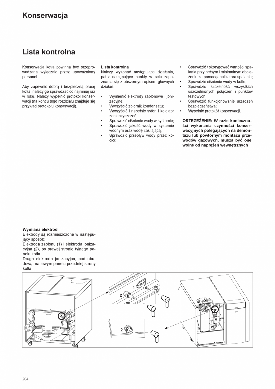 Pagina 204-Manual de instalare si utilizare - Cazan in condensare cu functionare pe gaz ELCO TRIGON® XXL...