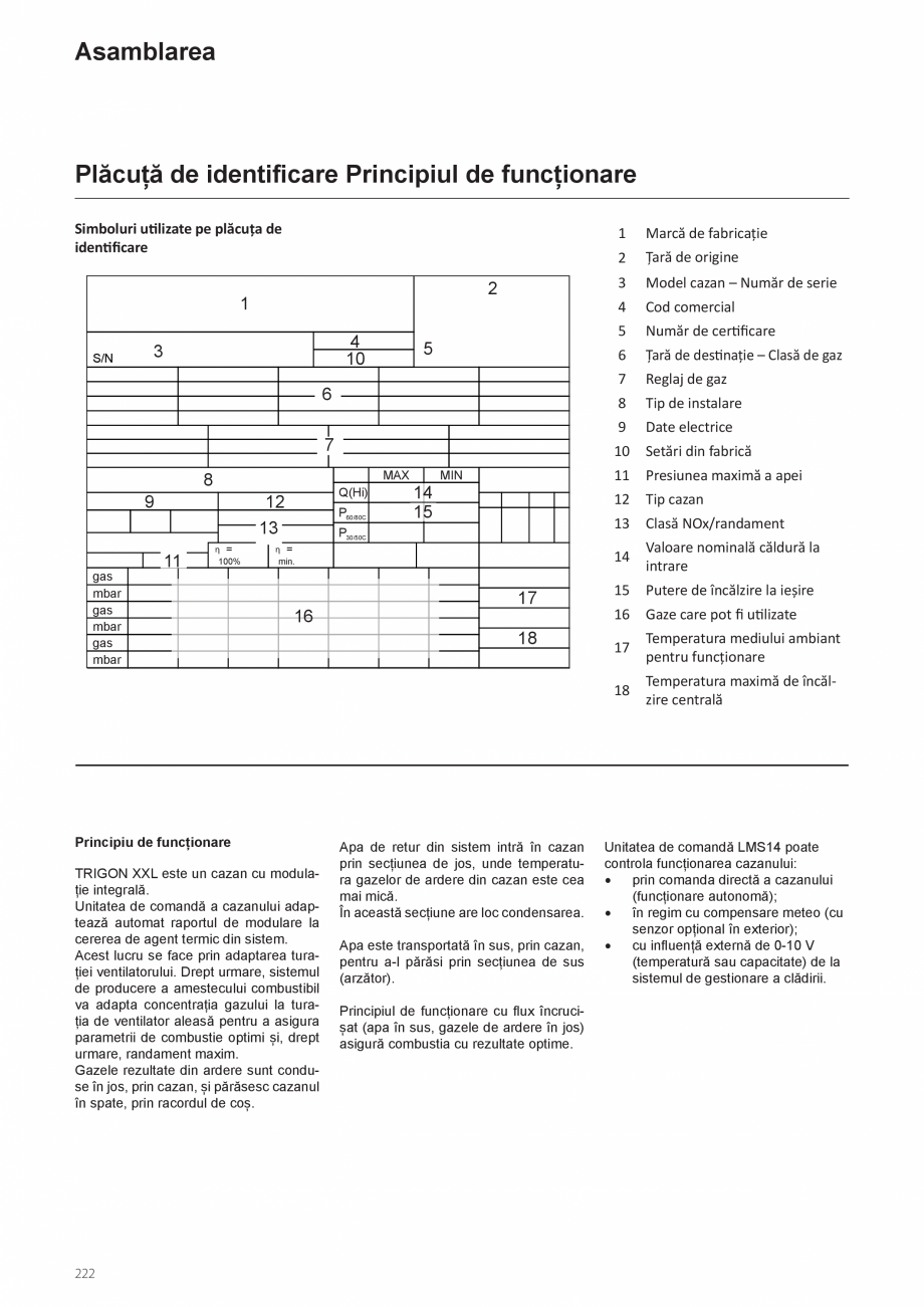 Pagina 224-Manual de instalare si utilizare - Cazan in condensare cu functionare pe gaz ELCO TRIGON® XXL...