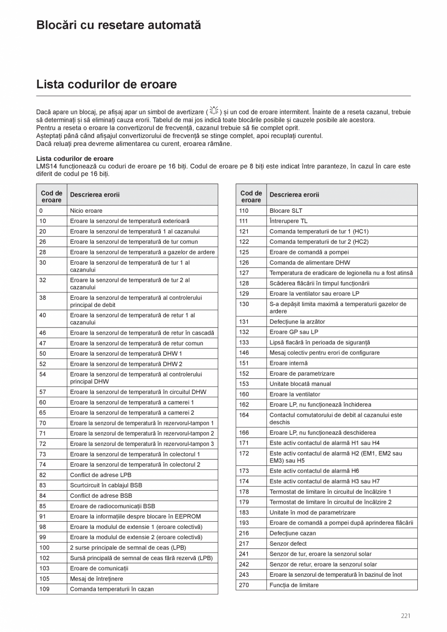 Pagina 261-Manual de instalare si utilizare - Cazan in condensare cu functionare pe gaz ELCO TRIGON® XXL...